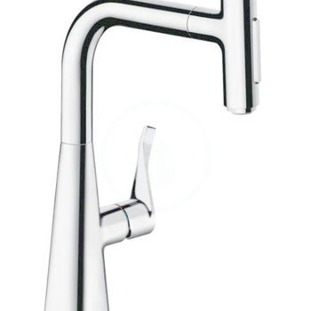 HANSGROHE HANSGROHE - M71 Drezová batéria Metris Select s výsuvnou spŕškou,  chróm 73822000