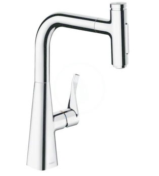 HANSGROHE HANSGROHE - M71 Drezová batéria Metris Select s výsuvnou spŕškou,  chróm 73822000