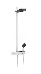 HANSGROHE HANSGROHE - Pulsify S Sprchový set s termostatom, priemer 26 cm, 3 prúdy, matná biela 24240700