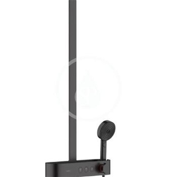 HANSGROHE HANSGROHE - Pulsify S Sprchový set s termostatom, priemer 26 cm, 3 prúdy, matná čierna 24240670