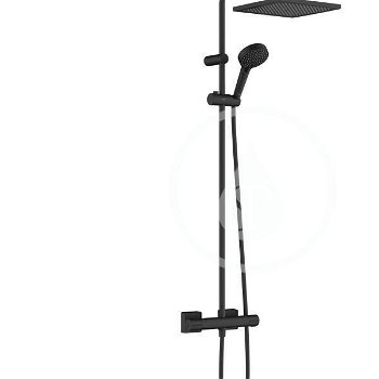 HANSGROHE HANSGROHE - Vernis Shape Sprchový set Showerpipe 240 s termostatom, 2 prúdy, EcoSmart, matná čierna 26429670