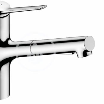 HANSGROHE HANSGROHE - Zesis M33 Drezová batéria 150, s výsuvnou spŕškou, EcoSmart, chróm 74810000