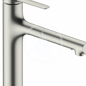 HANSGROHE HANSGROHE - Zesis M33 Drezová batéria 160, s výsuvnou spŕškou s prepínačom, vzhľad nerezový 74801800