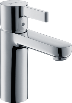 Hansgrohe Metris - Páková umývadlová batéria 100 LowFlow 3,5 l/min s odtokovou súpravou s tiahlom, chróm 31063000