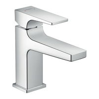 Hansgrohe Metropol - Páková batéria 100 pre umývadielka s odtokovou súpravou Push-Open, chróm 32500000