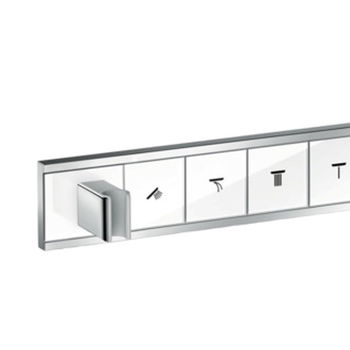 Hansgrohe Rain Select - Podomietkový termostatický modul pre 4 spotrebiče, biela/chróm 15357400