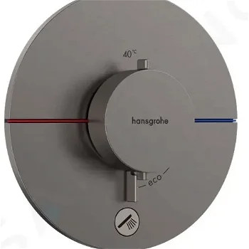 HANSGROHE - ShowerSelect Comfort Termostatická batéria pod omietku, kefovaný čierny chróm 15562340