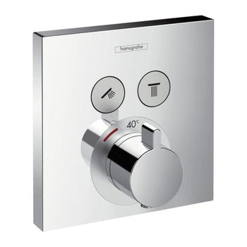 Hansgrohe ShowerSelect - Termostat pod omietku pre 2 spotrebiče, chróm 15763000