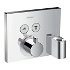 Hansgrohe ShowerSelect - Termostat pod omietku pre 2 spotrebiče s prípojkou hadice a sprchovým držiakom, chróm 15765000