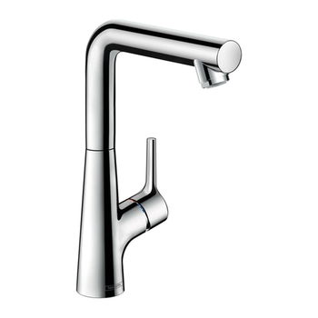 Hansgrohe Talis S - Páková umývadlová batéria 210 s otočným výtokom a odtokovou súpravou s tiahlom, chróm 72105000