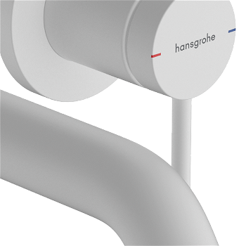 Hansgrohe Tecturis S - Páková umývadlová batéria EcoSmart+ pod omietku s výtokom 165 mm, biela matná 73350700