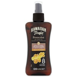 Hawaiian Tropic Suchý olej na opaľovanie s rozprašovačom SPF 8 Protective (Dry Spray Oil) 200 ml