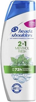 Head and Shoulders Šampón proti lupinám 2 v 1 Mentol Fresh (Anti-Dandruff Shampoo) 360 ml