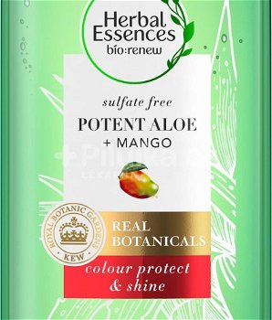 Herbal Essence Šampón pre suché a farbené vlasy Potent Aloe + Mango ( Color Protect & Shine Shampoo) 380 ml