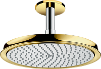 Hlavová sprcha Hansgrohe Raindance Classic strop vrátane sprchového ramená chróm / vzhľad zlata 27405090
