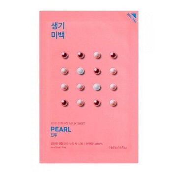 Holika Holika Zosvetľujúci plátýnková maska s výťažkami z perál Pearl ( Pure Essence Mask Sheet) 20 ml