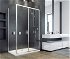 HOPA - Bočný panel k sprchovým dverám DUO SLIDE BLACK - FARBA rámu - Čierna, Rozmer A - 90, Rozmer C - 195, Smer zatvárania - Univerzálne Ľavé / Pravé, Výplň - Číre bezpečnostné sklo - 6 mm BCDUOSL90PSBC