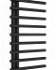 HOPA - Kúpeľňový radiátor DARVEL čierna farba - Farba radiátora - Čierna, Rozmer radiátora - 500 × 1230 mm, výkon 508 W, Typ pripojenia - Spodný 50 mm RADDAV501231