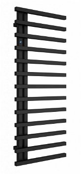 HOPA - Kúpeľňový radiátor DARVEL čierna farba - Farba radiátora - Čierna, Rozmer radiátora - 500 × 1230 mm, výkon 508 W, Typ pripojenia - Spodný 50 mm RADDAV501231