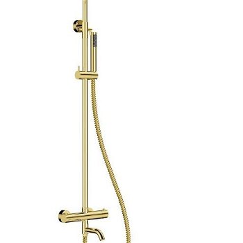 HOPA - Nástenný termostatický sprchový a vaňový set VEO zlatá BABPVNTIZL