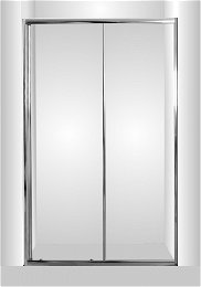 HOPA - Sprchové dvere do niky SMART - SELVA - Farba rámu zásteny - Hliník chróm, Rozmer A - 120, Smer zatváranie - Univerzálny Ľavé / Pravé, Výplň - Číre bezpečnostné sklo - 4/6 mm OLBSEL12CCBV