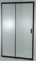 HOPA - Sprchové dvere do niky TREOS NEW BLACK - FARBA rámu - Čierna matná, Rozmer A - 100, Smer zatvárania - Univerzálne Ľavé / Pravé, Výplň - Číre bezpečnostné sklo - 6 mm OLBTREO100BC