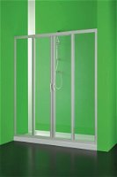 HOPA - Sprchové dvere MAESTRO CENTRALE - Farba rámu zásteny - Plast biely, Rozmer A - 120, Smer zatváranie - Univerzálny Ľavé / Pravé, Výplň - Polystyrol 2,2 mm (acrilico), Výška - 185 BSMAC12P