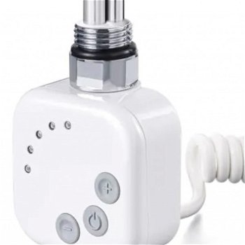 HOPA - Vykurovacia tyč BURG s termostatom - Farba vykurovacej tyče - Biela, Typ pripojenia - Krútený kábel, Výkon vykurovacej tyče - 120 W RDOHT212006