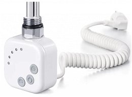 HOPA - Vykurovacia tyč BURG s termostatom - Farba vykurovacej tyče - Biela, Typ pripojenia - Krútený kábel, Výkon vykurovacej tyče - 300 W RDOHT230006