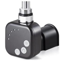 HOPA - Vykurovacia tyč BURG s termostatom - Farba vykurovacej tyče - Čierna, Typ pripojenia - Podomietkové, Výkon vykurovacej tyče - 120 W RDOHT112014