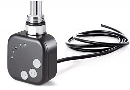 HOPA - Vykurovacia tyč BURG s termostatom - Farba vykurovacej tyče - Čierna, Typ pripojenia - Rovný kábel, Výkon vykurovacej tyče - 500 W RDOHT2RK50014