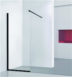 HOPA - Walk-in sprchovací kút LAGOS BLACK - FARBA rámu - Čierna, Rozmer A - 110 cm BCLAGO11BC