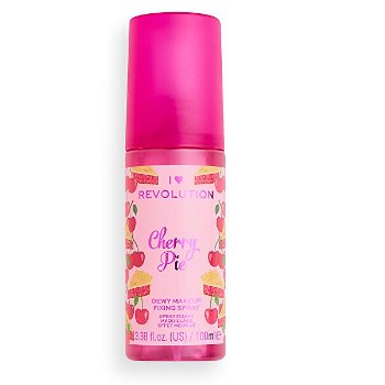 I Heart Revolution Fixačný sprej na make-up Aj ♥ Revolution Cherry Pie (Dewy Makeup Fixing Spray) 100 ml