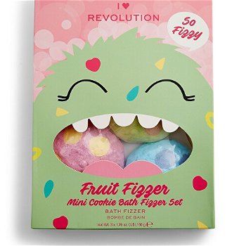 I Heart Revolution Súprava kúpeľových bômb Fruity Cookie Fizzer (Bath Fizzer) 3 x 50 g