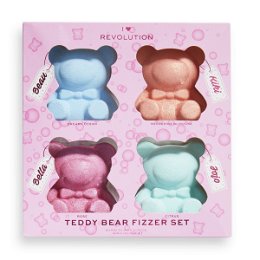 I Heart Revolution Súprava kúpeľových bômb Teddy Bear Fizzer (Bath Fizzer) 4 x 50 g