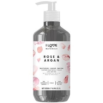 I Love Hydratačné tekuté mydlo na ruky Natura l s Rose & Argan (Hand Wash) 500 ml