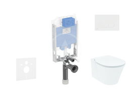 IDEAL STANDARD - ProSys Set predstenovej inštalácie, klozetu a sedadla Connect Air, tlačidla Oleas M1, Aquablade, SoftClose, chróm mat ProSys80M SP95