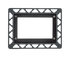 Inštalačný rámček Tece Loop  z plastu  v čiernej farbe 9240647