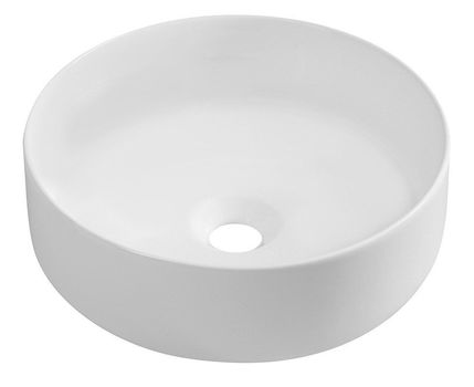 ISVEA - INFINITY ROUND keramické umývadlo na dosku, priemer 36cm, biela mat 10NF65036-2L