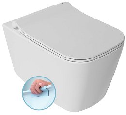 ISVEA - VEA závesná WC misa, Rimless, 34,5x52cm, biela 10VA02001