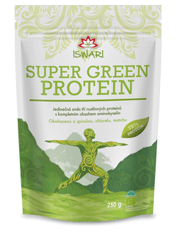 Iswari Super green 79% proteín BIO 250 g