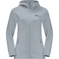 Jack Wolfskin BAISELBERG HOODED FZ W Dámska flísová bunda, svetlomodrá, veľkosť