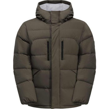 Jack Wolfskin ROEMERTOR M Pánska páperová bunda, khaki, veľkosť