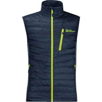 Jack Wolfskin ROUTEBURN PRO INS VEST M Pánska outdoorová vesta, tmavo modrá, veľkosť