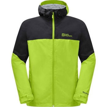 Jack Wolfskin WEILTAL 2L JKT M Pánska outdoorová bunda, reflexný neón, veľkosť