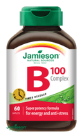 Jamieson B-komplex 100 mg s postupným uvoľňovaním 60 tabliet