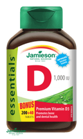 Jamieson Vitamín D 1000 IU 200 + 40 tablet