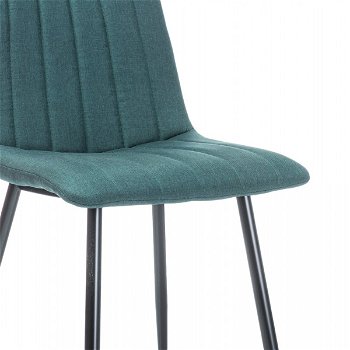 Jedálenská stolička Alan - zelená / čierna matná