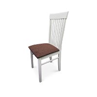Jedálenská stolička Astro New - biela / hnedá