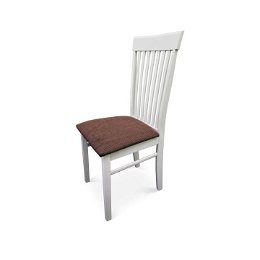 Jedálenská stolička Astro New - biela / hnedá